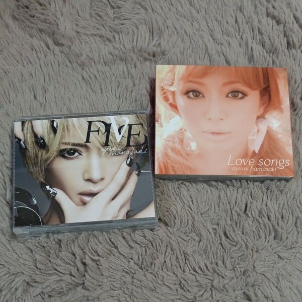 美品 浜崎あゆみ アルバム CD+DVD 【FIVE】+【Love song】 帯付き(バラ売り可)