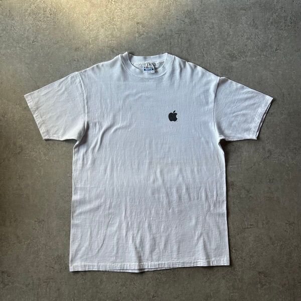 80s90s Apple 企業tシャツ USA製 XL ホワイト バックプリント