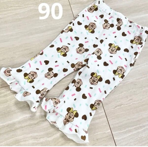 【美品】ミニーちゃん ミコリッド レギンス パンツ 女の子 90cm ズボン パンツ 子供服