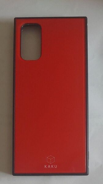 KAKU Galaxy S20 5G ケース 耐衝撃 ハイブリッド レッド