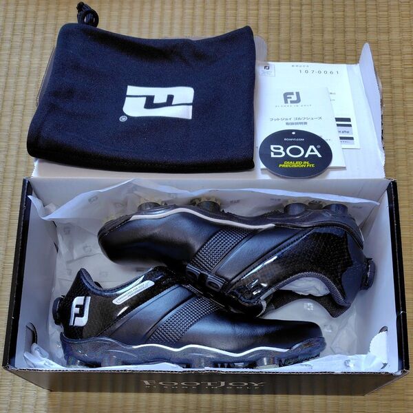 FOOTJOY フットジョイ DRYJOYS SP 53370J ゴルフシューズ 25.5cm 3E ブラック系