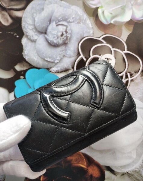 CHANEL / シャネル カンボンライン/ キーケース/ 財布/ ブラック