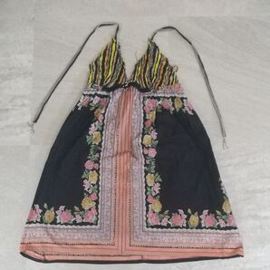 ワンピース 黒 ホルターネック