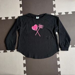 devirock ハート型キャンディ Tシャツ 長袖 110cm