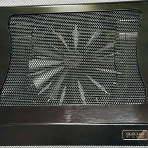 ELECOM 冷え冷えクーラー 大型静音ファン 12.1~15.4インチW対応 ブラック