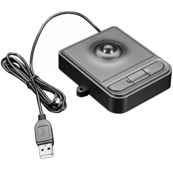 パネル取付 トラックボール USBマウス USB2.0 480Mbps USBA) 黒 5063