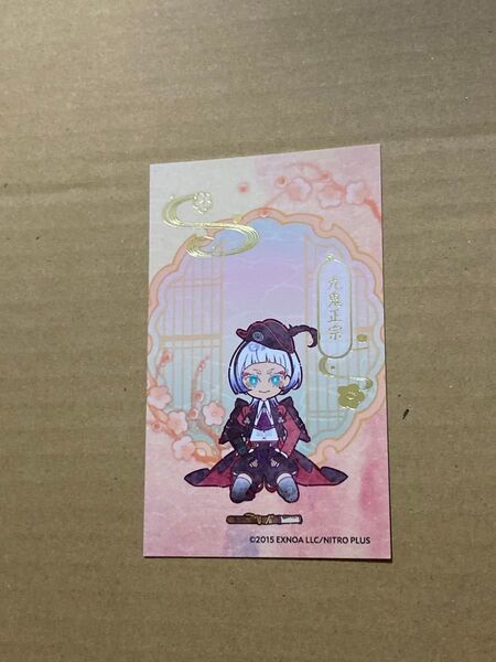 刀剣乱舞 アニカフェ トレーディング箔押しカード 九鬼正宗