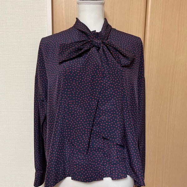 De bon coer ボウタイブラウス ボウタイ シャツ 長袖 トップス ブラウス