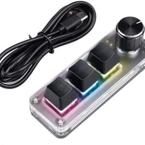 プログラマブルキーボード 3key + ボリューム コントローラー ブラック