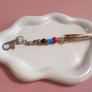 天然 鹿の角 鹿ツノ ハンドメイド アクセサリー キーホルダー 縁起物 開運お守り プレゼント