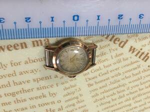 * MOERIS 17 stone lady's Vintage machine wristwatch * SWISS 10MICRONS GOLD... M1