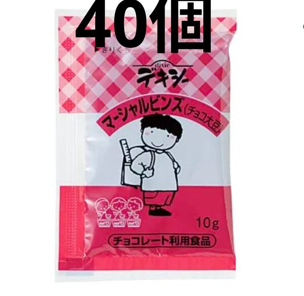 デキシー マーシャルビンズ(チョコ大豆) チョコレートスプレッドB 10g×40個 学校給食 丸和油脂