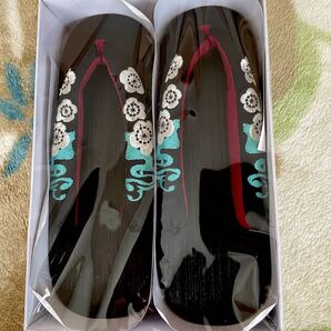 新品未使用 浴衣下駄 黒 新品未使用