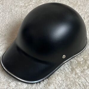 キャップ型ヘルメット 自転車 ハーフヘルメット ブラック
