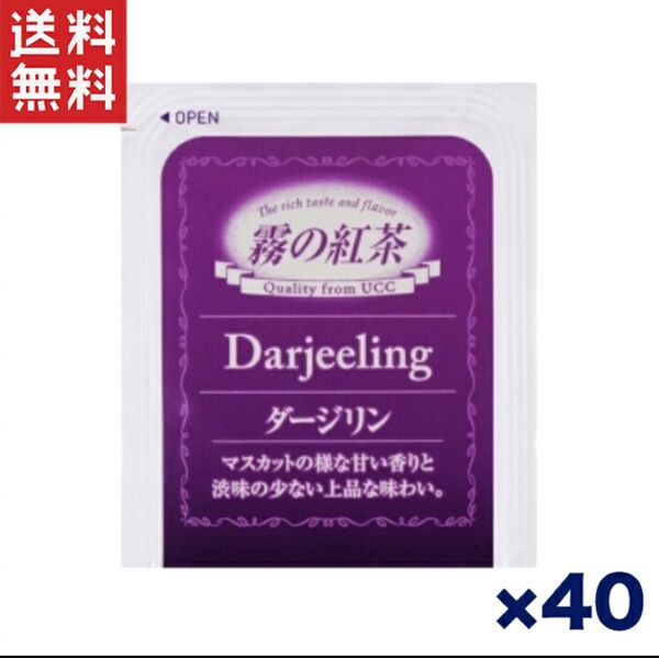 【アウトレット専用】UCC 霧の紅茶 ダージリン ティーバッグ 40袋 マスカットの香りと上品な味わい