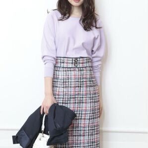 【美品】JUSGLITTY ジャスグリッティー マリンツイードタイトスカート