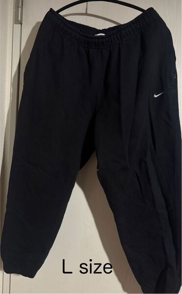 ナイキラボ ソロスウッシュ NIKE LAB スウェットパンツ ブラック Lサイズ