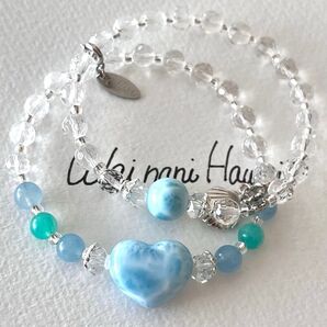 限定セット『 Lino Blue Ocean 』A ラリマーブレスレット
