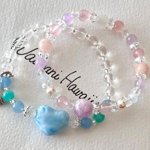 限定セット『 Lino Blue Ocean 』B ラリマーブレスレット