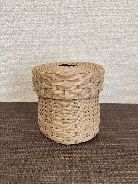 ティッシュケース クラフト ハンドメイド未使用