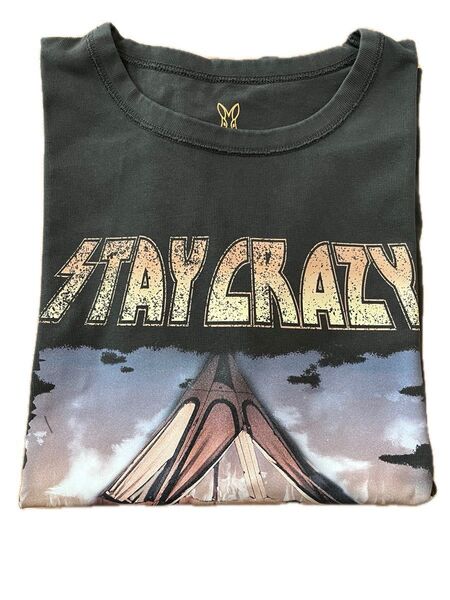 DOD バババノバンティーSTAY CRAZY プリントTシャツ Mサイズ