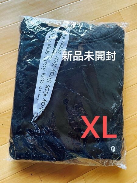 Stray Kids スキズパーカー 黒 XLサイズ 新品未開封