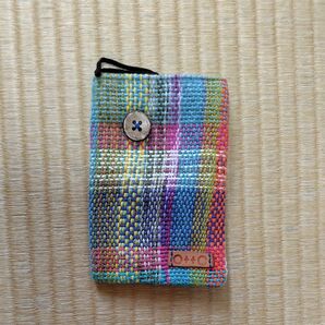 手織りスマホケース マルチカラー ハンドメイド