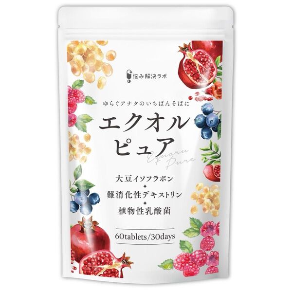 エクオルピュア イソフラボン 42mg 30日分60粒国内製造