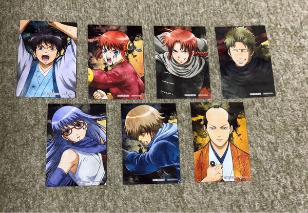 銀魂 アニメイト特典 将軍暗殺篇 ブロマイド 新八 神楽 神威 阿伏兎 猿飛 半蔵 将軍