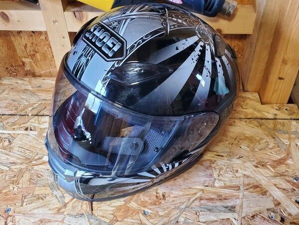 美品 SHOEI XR-1100 CONQUEROR フルフェイスヘルメット 日章旗