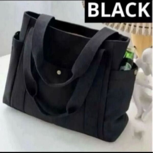 【新品】キャンバス トートバッグ マザーズ 男女兼用 大容量 無地 A4