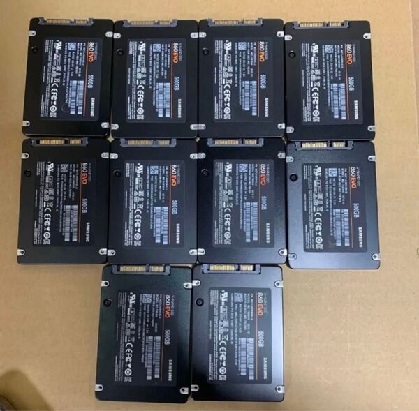 中古美品 10個セット/2.5インチSATA SSD500GB/ SAMSUNG /正常判定確認済み/在庫有り SSD