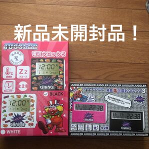 新品未開封品!ジャグラー JUGGLER 電波時計 温度計 電波クロック5 液晶温湿度計クロック3 セット