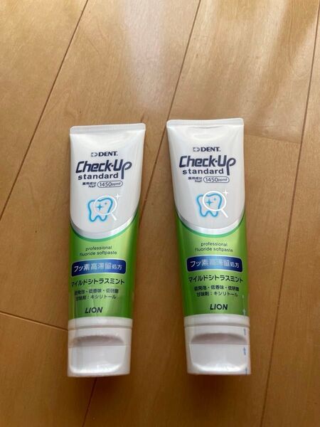 チェックアップ Check-Up standard 歯磨き粉 マイルドシトラスミント 虫歯予防 ライオン