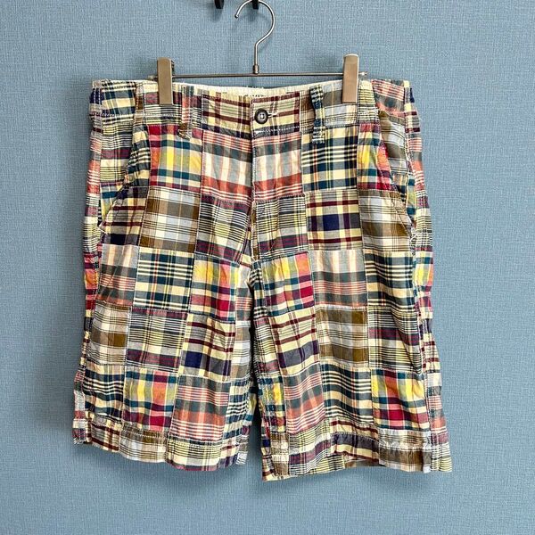 a0014 AmericanEagle チェック柄 ハーフパンツ W33