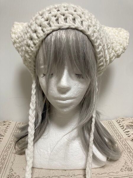 猫耳帽子ハンドメイド