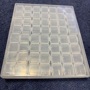 小分けケース 56個の小分けクリア 蓋付き 釣り ビーズ