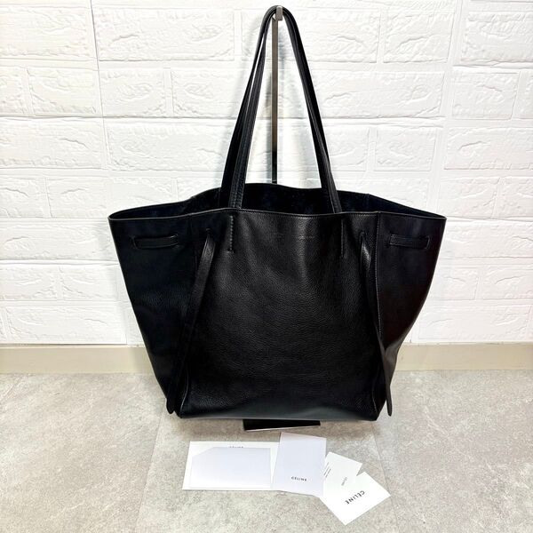 CELINE(旧ロゴ) セリーヌ カバファントム スモール トートバッグ 黒