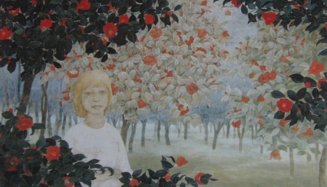 Naoko Niwa, [Au fond de la forêt], Extrait d'un rare livre d'art encadré, Tout neuf avec cadre, Bonne condition, frais de port inclus, peinture, peinture à l'huile, portrait