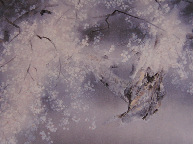 Junichi Goto, [Kirschblüten bei der Kutschenrückfahrt], Aus einem seltenen gerahmten Kunstbuch, Ganz neu mit Rahmen, Guter Zustand, Porto inklusive, Malerei, Ölgemälde, Natur, Landschaftsmalerei
