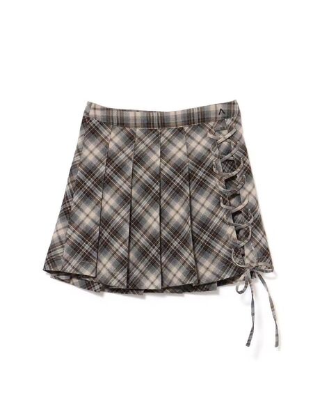 andmary Sonia lace up mini skirt