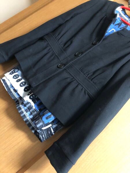 M☆シンプルなブラックカラージャケット♪クーポン消化ポイント消化