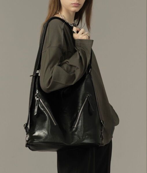 selle glant 2WAY DESIGN ZIP SHOULDER BAG/2WAYデザインジップバッグ