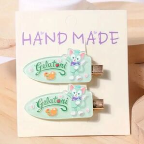 【新品未使用】ジェラトーニ ダッフィー&フレンズ ヘアクリップ ディズニー
