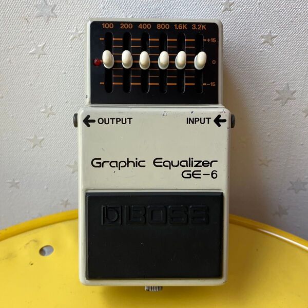 日本製 BOSS GE-6 Graphic Equalizer 1978年製 レイセオン RC3403 ADB オペアンプ 銀ネジ