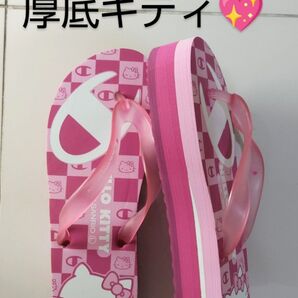 超激レア 未使用 Champion×ハローキティ 厚底ビーチサンダル Lサイズ 24.5cm HelloKitty サンリオ