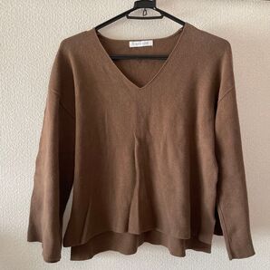 LOWRYSFARM Vネック ニット セーター