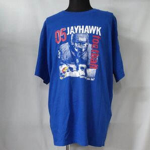FRUIT OF THE LOOM/JAYHAWKS/フットボール/Tシャツ/メンズ/半袖/XL