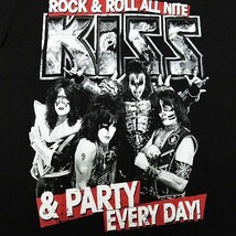 【送料無料】【新品】KISS キッス 半袖Tシャツ ロックバンド ヘビーメタル ヘビメタ 両面プリント 黒 メンズ Lサイズ ■管理番号LBT20-026_画像2