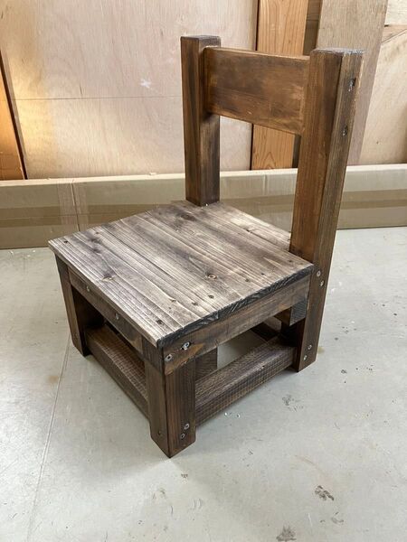 diy ミニ椅子 中古 木製 踏み台 インテリア オブジェ